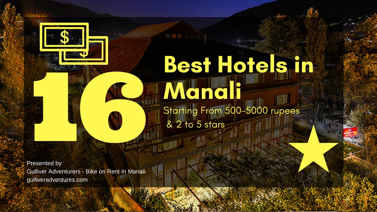 best hotels in manali list with price by gulliver adventures